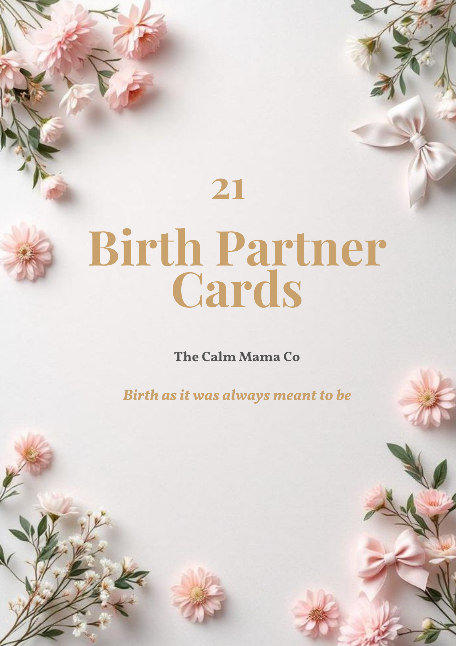 21 Birth Partner Cards cover
