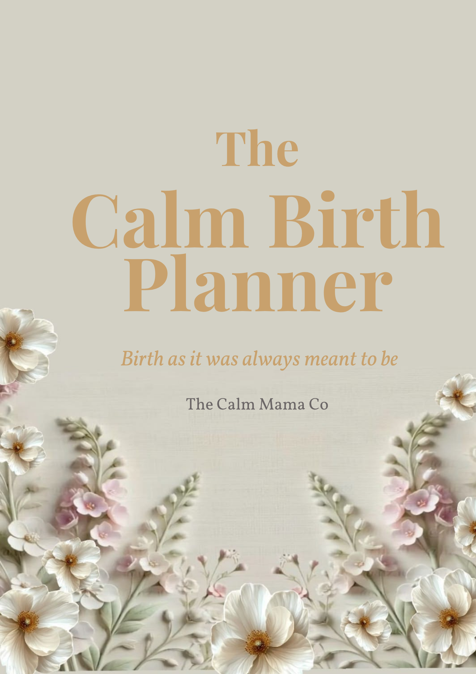 The Calm Birth Planner cover